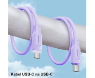 USAMS Kabel USB-C na USB-C 100W 1,2mPort Display purpurowy - 1569044 - zdjęcie 4